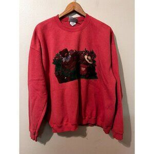 Vintage 90's LEE USA Women's Pink Bear Sweatshirt Size XL [EXCELLENT]